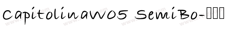 CapitolinaW05 SemiBo字体转换